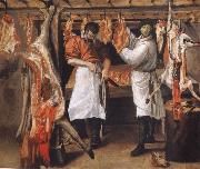 Annibale Carracci the butcher store oil on canvas